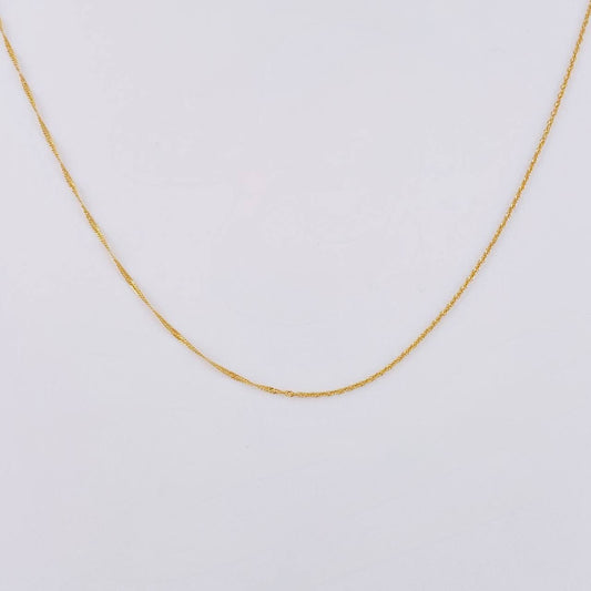 Cadena Singapur 1.45 g / 49.5 cm / 0.6 mm Oro Amarillo 18K