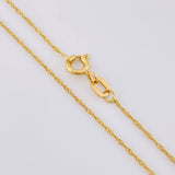 Cadena Singapur 1.05 g / 50 cm / 0.6 mm Oro Amarillo 18K