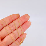 Cadena Singapur 1.05 g / 50 cm / 0.6 mm Oro Amarillo 18K