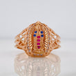 Anillo Virgen Guadalupe 3.35g / T6 1/2 Oro Rosa 18K