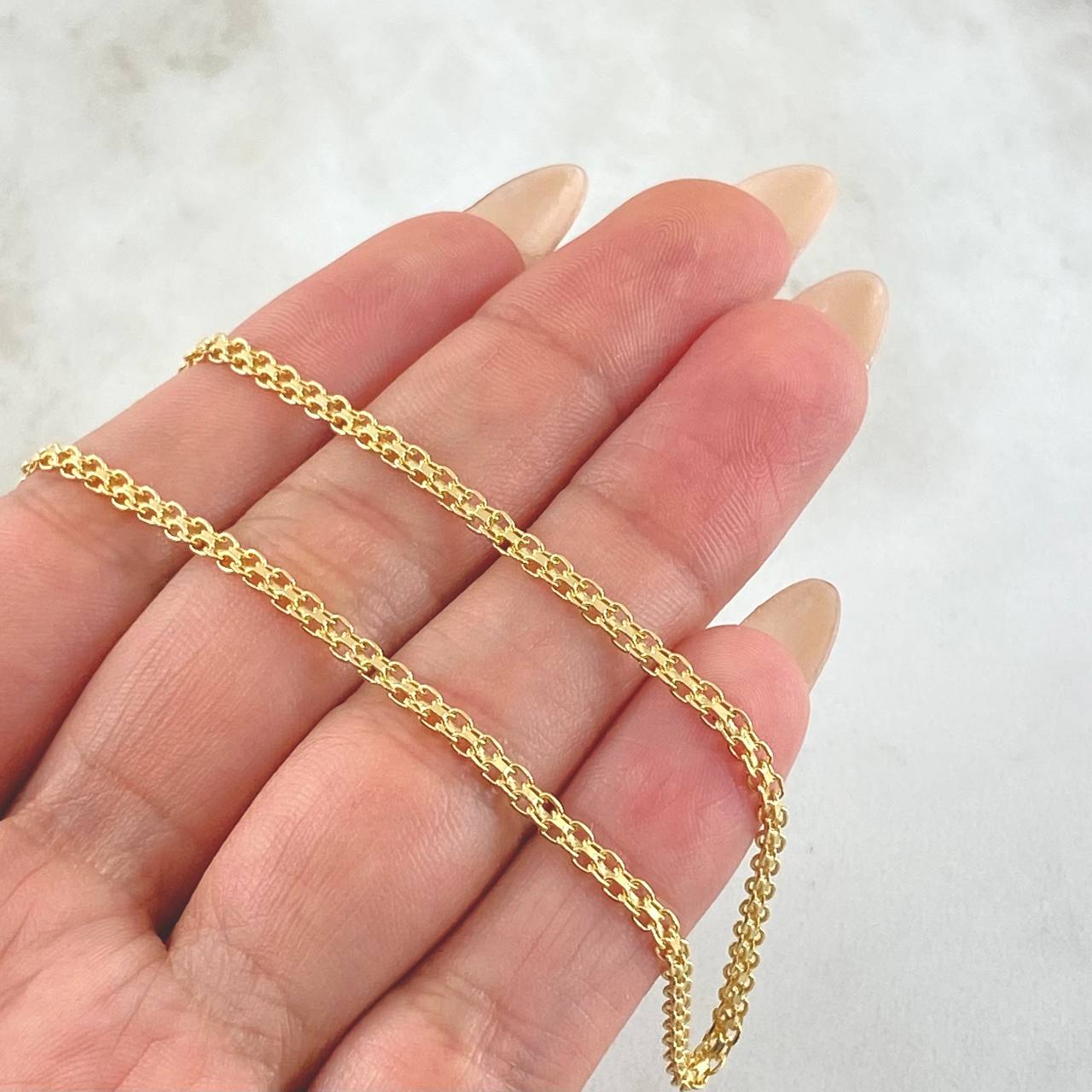Cadena China 7.65gr / 60cm / Oro Amarillo +1 18K ©