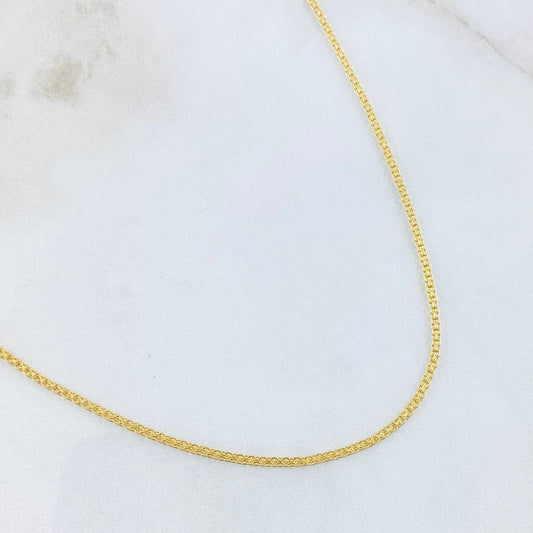 Cadena China 3.35gr / 60cm / 1.4mm Oro Amarillo +1 18K ©