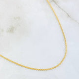 Cadena China 2.3gr / 45cm / Oro Amarillo +1 18K
