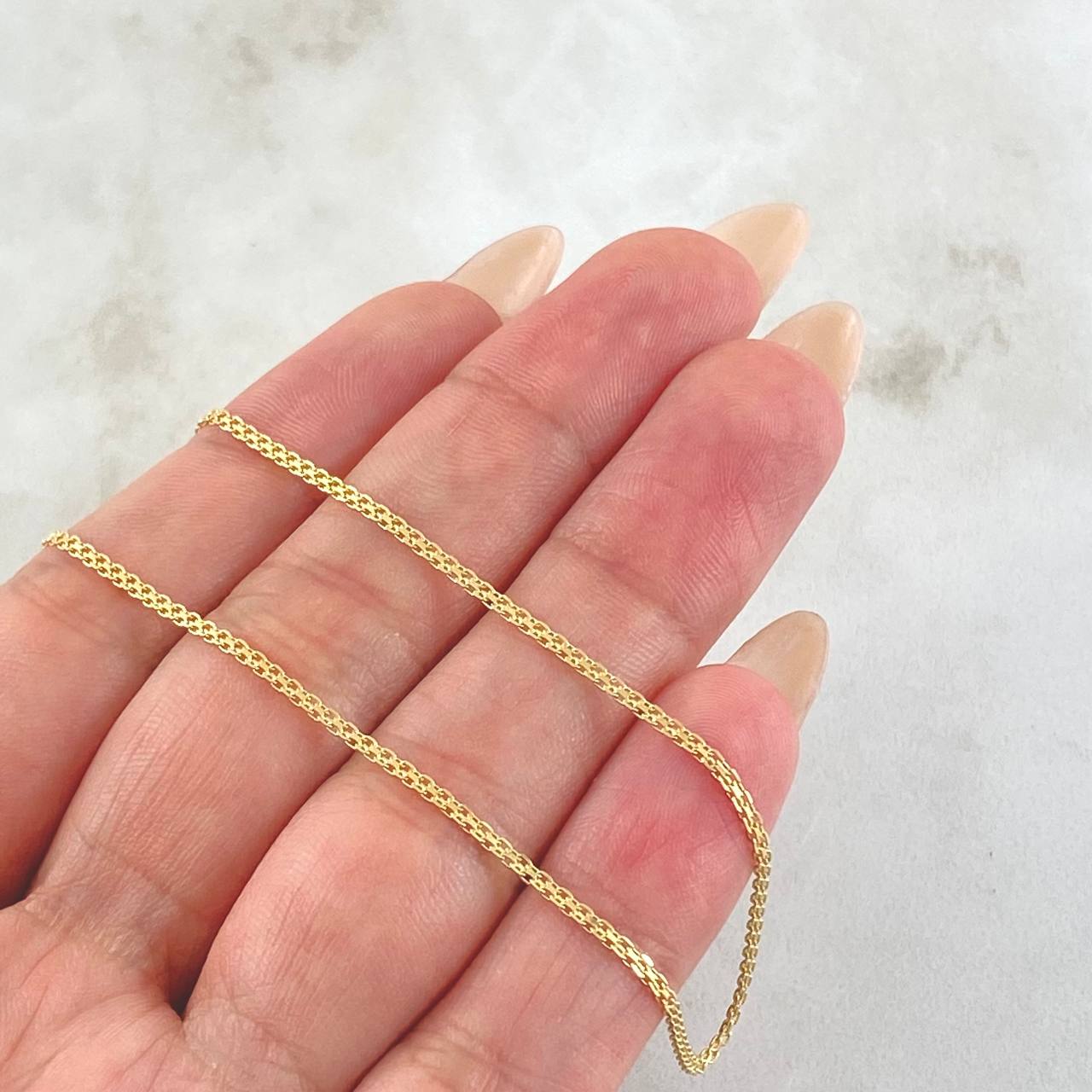 Cadena China 2.3gr / 45cm / Oro Amarillo +1 18K