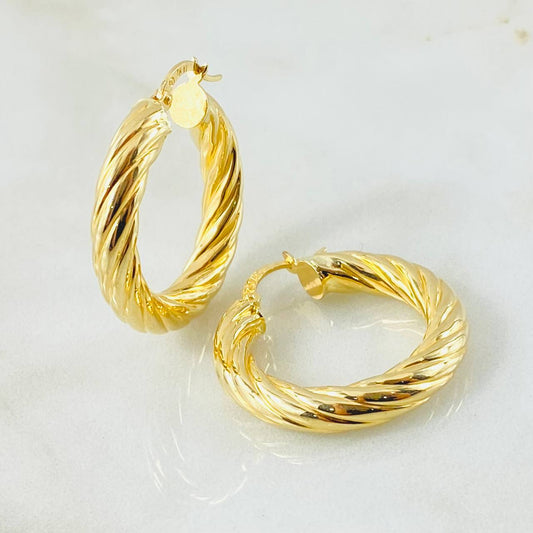 Candongas Sofi 4.9gr / 3cm / Oro Amarillo 18K *