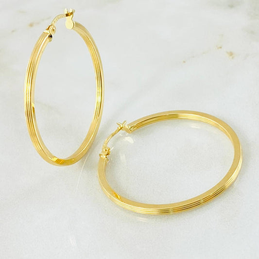 Candongas Andy 2.4gr / 3.8cm / Oro Amarillo 18K *