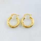 Candongas Mati 2gr / 1.9cm / Oro Amarillo 18K ©