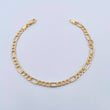 Pulso Figaro 2.9gr / 20cm / 4.4mm Oro Amarillo +1 18K $