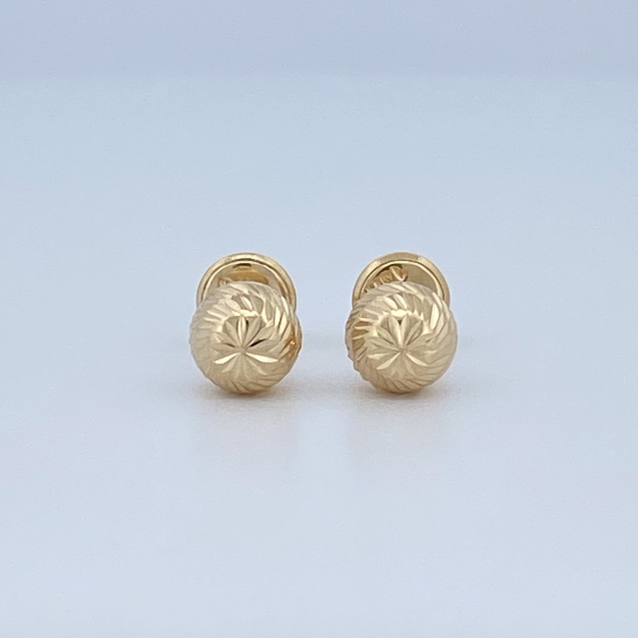 Topos Bola 0.7gr / 6mm Diamantada Oro Amarillo &