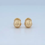 Topos Bola 0.7gr / 6mm Diamantada Oro Amarillo &
