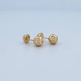 Topos Bola 0.7gr / 6mm Diamantada Oro Amarillo &