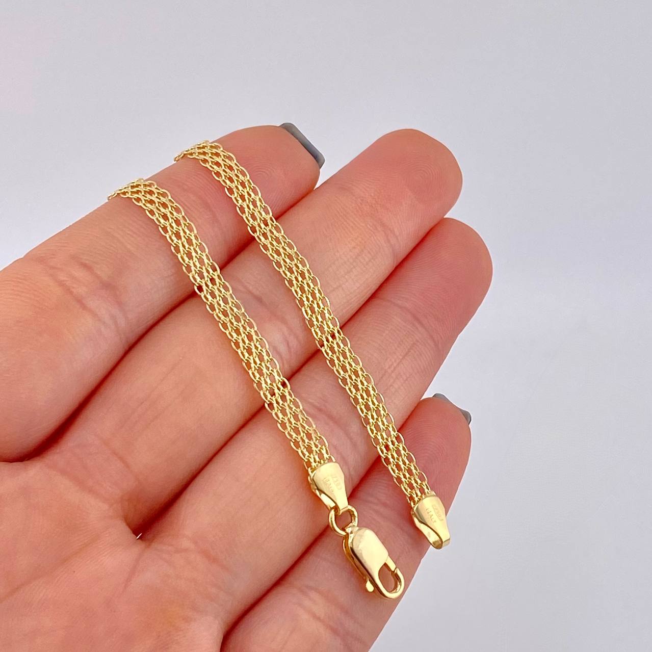 Cadena China 8.45 g / 60.2 cm / 4.3 mm Oro Amarillo 18K