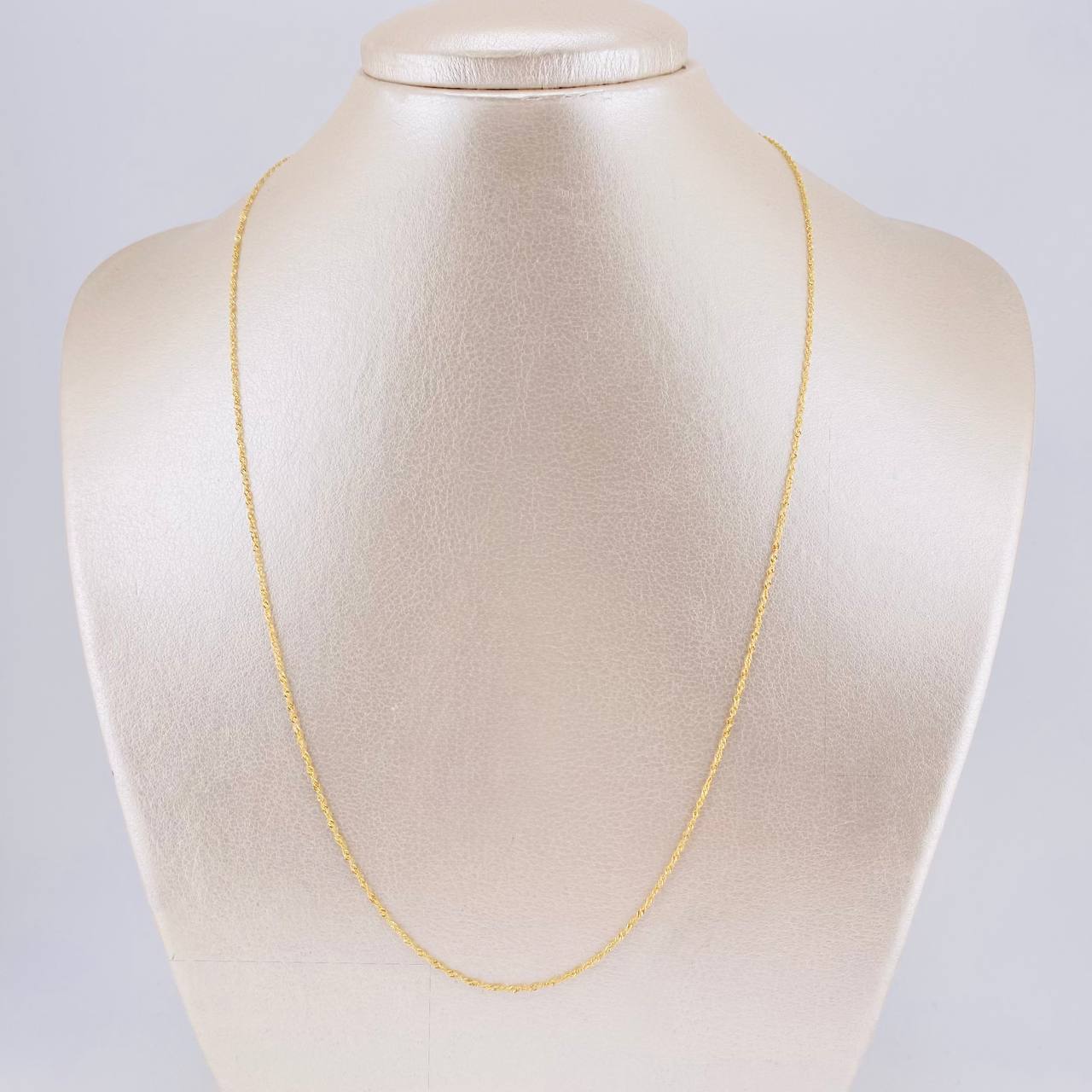 Cadena Singapur 0.9 g / 50.4 cm / 1 mm Oro Amarillo 18K