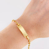 Pulso Gc placa curva rectangular 2.7g / 18.4cm / 4.2mm Oro Amarillo 18K