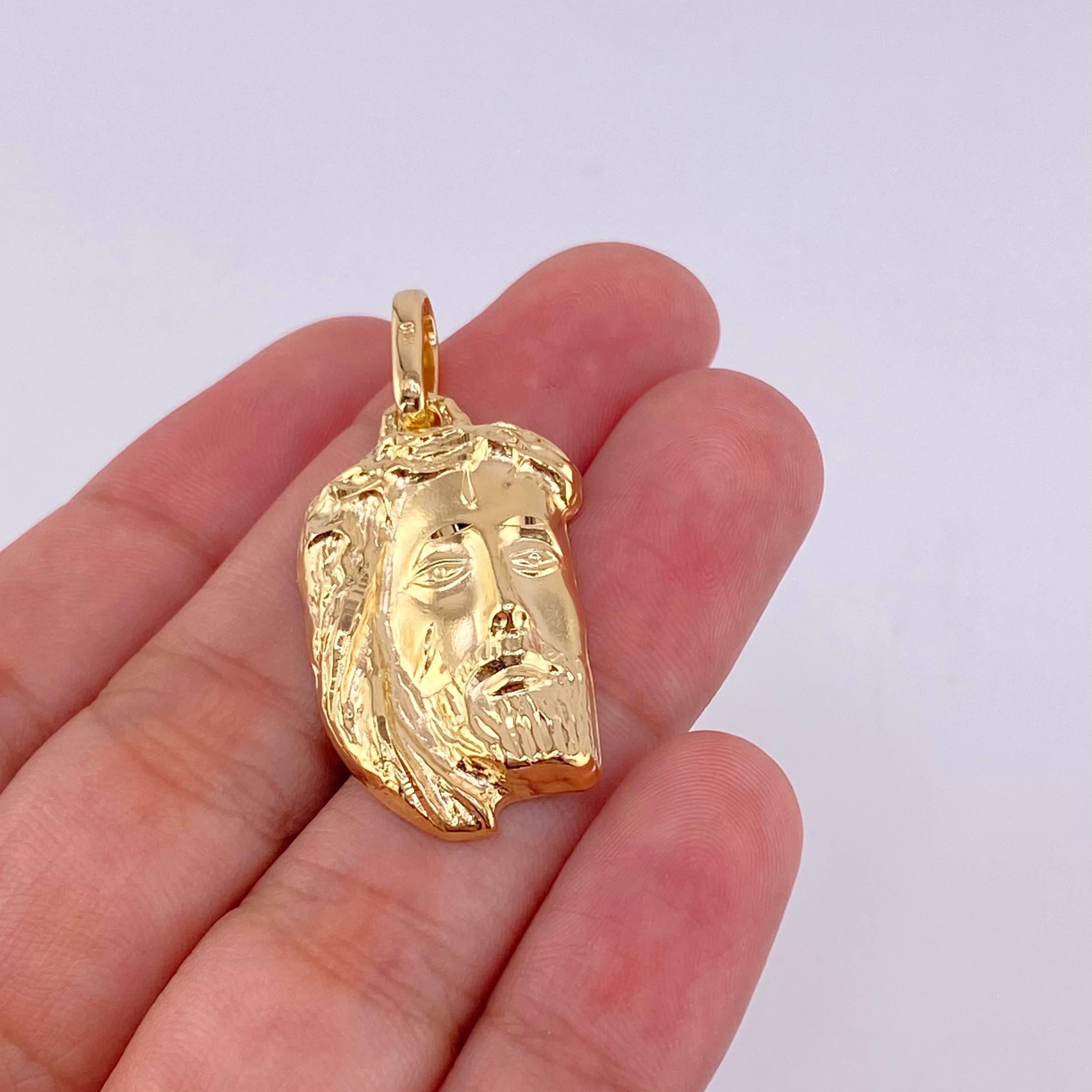 Dije Rostro cristo 4.45g / 3.8cm Oro Amarillo 18K