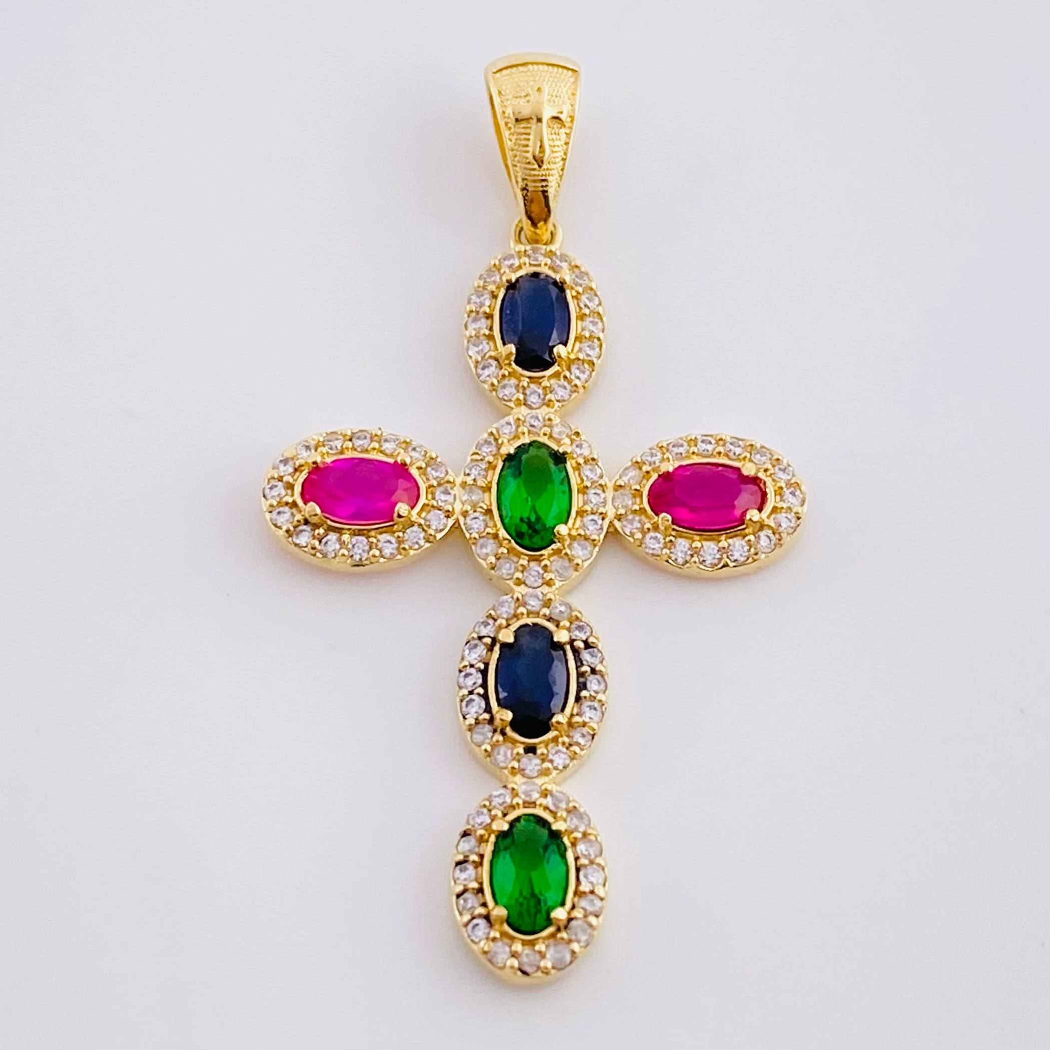 Dije Cruz tupida 3.95g / 4.5cm Oro Amarillo 18K