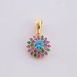 Dije Flor tupida 1.75g / 1.8cm Oro Amarillo 18K