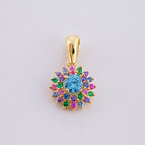Dije Flor tupida 1.75g / 1.8cm Oro Amarillo 18K