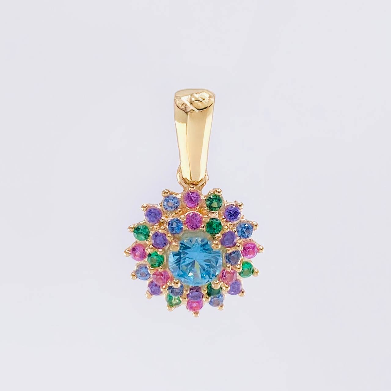 Dije Flor tupida 1.75g / 1.8cm Oro Amarillo 18K