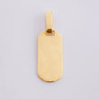 Dije Placa rectángulo redondeado 1.55g / 2.5cm Oro Amarillo 18K