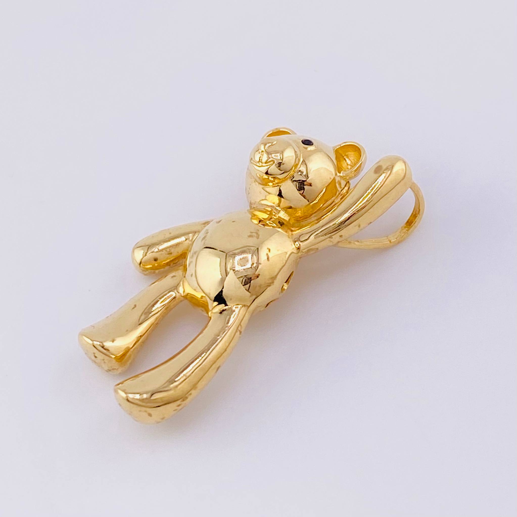 Dije Oso manito levantada 4.75g / 2.7cm Oro Amarillo 18K