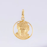 Dije Medalla rostro cristo 0.5g / 2cm Oro Amarillo 18K