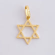 Dije Estrella de david diamantada 0.6g / 2cm Oro Amarillo 18K