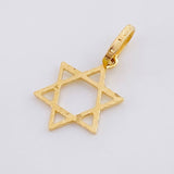 Dije Estrella de david diamantada 0.6g / 2cm Oro Amarillo 18K