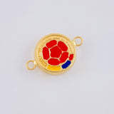 Herraje Escudo selección 0.85g / 1.8cm Oro Amarillo 18K