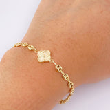 Pulso GC Trebol 3.4gr / 18cm / 4.1mm Oro Amarillo 18K