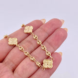Pulso GC Trebol 4gr / 19cm / 4.1mm Oro Amarillo 18K