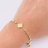 Pulso GC Trebol 4gr / 19cm / 4.1mm Oro Amarillo 18K