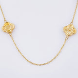 Cadena Aro Seguido Trebol 5.5gr / 50cm / 1.1mm Oro Amarillo 18K