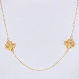 Cadena Aro Seguido Trebol 5.5gr / 50cm / 1.1mm Oro Amarillo 18K