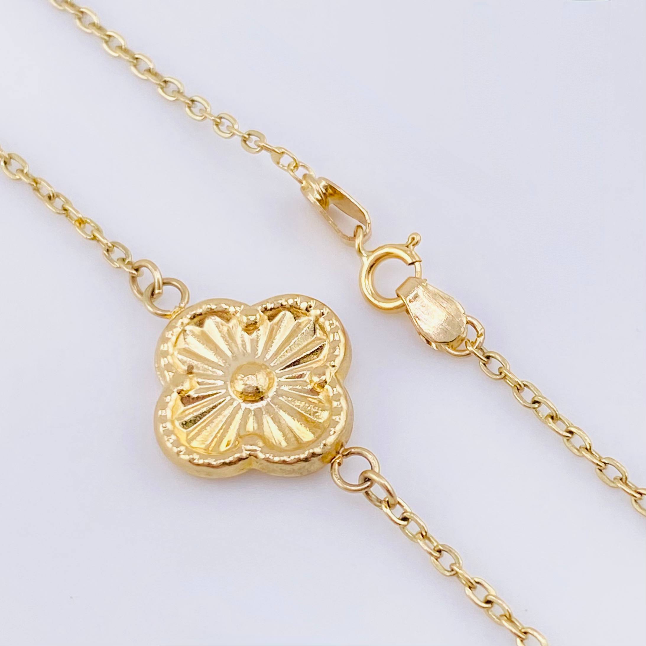 Cadena Aro Seguido Trebol 5.5gr / 50cm / 1.1mm Oro Amarillo 18K