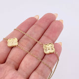 Cadena Aro Seguido Trebol 5.5gr / 50cm / 1.1mm Oro Amarillo 18K