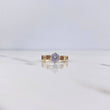 Anillo Solitario X 2.6gr / T5 3/4 / Circones Azules Fucsias Blanco Oro Amarillo 18K $