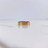 Anillo Argolla Tornillo 3.4gr / T7 3/4 / Liso Oro Amarillo 18K $