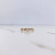 Anillo Solitario 2.3gr / T6 1/2 / Circones Blancos Oro Amarillo 18K $