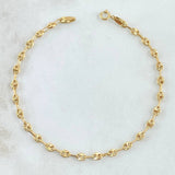 Pulso GC 2.4gr / 18.5cm / 3.2mm Diamantado Oro Amarillo 18K