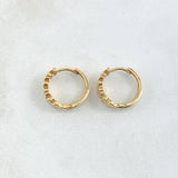Candongas Triple Oso TS 3.3gr / 1.4cm / Oro Amarillo 18K ©