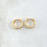Candongas Mela 3.25gr / 1.3cm / Oro Amarillo 18K