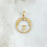 Dije Aro Amor de Mamá 2.15gr / 3.4cm / Silueta Circones Multicolor Oro Amarillo 18K ©