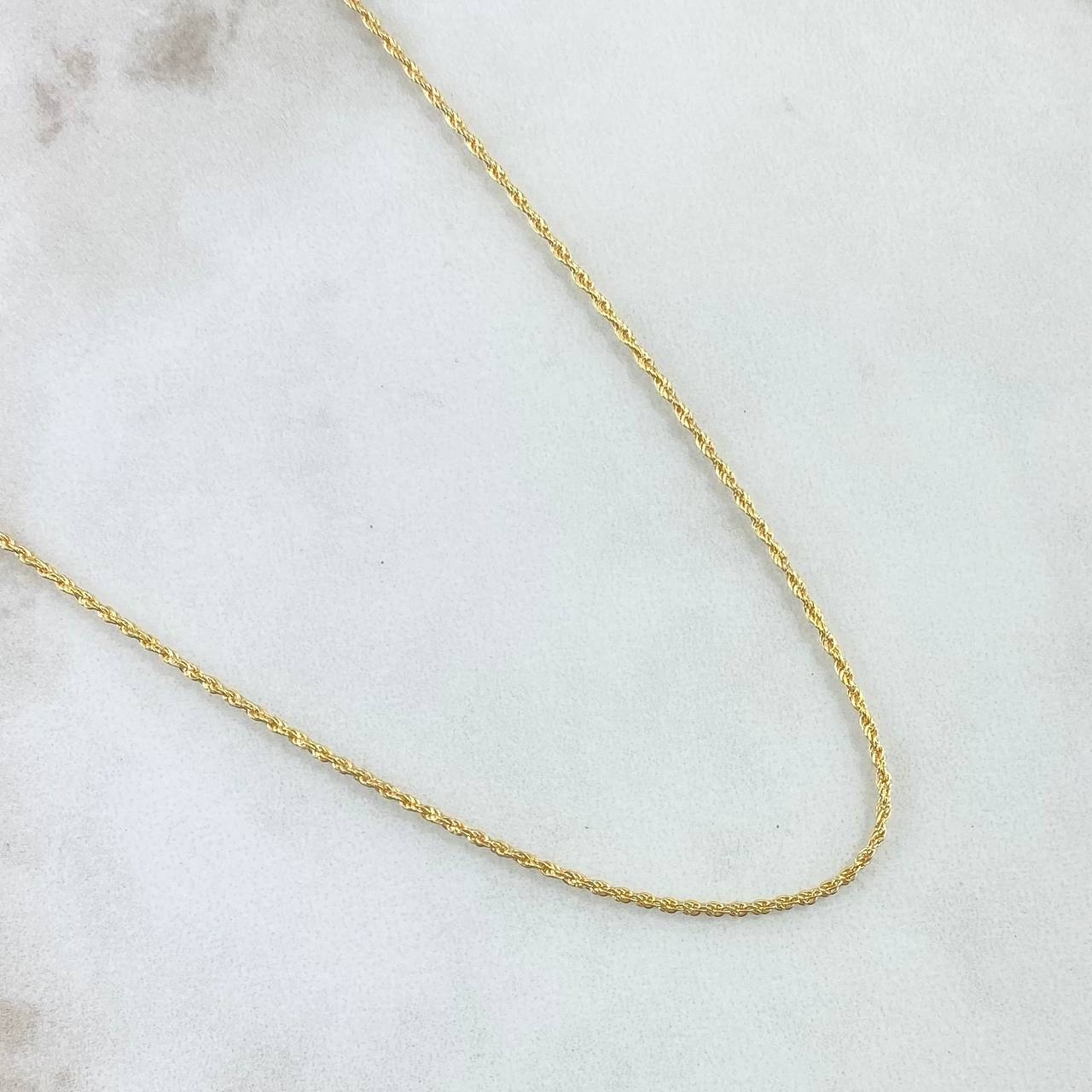 Cadena Lazo 1.55gr / 60cm / +3 Oro 18K