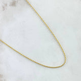 Cadena Lazo 1.5gr / 60cm / +3 Oro 18K