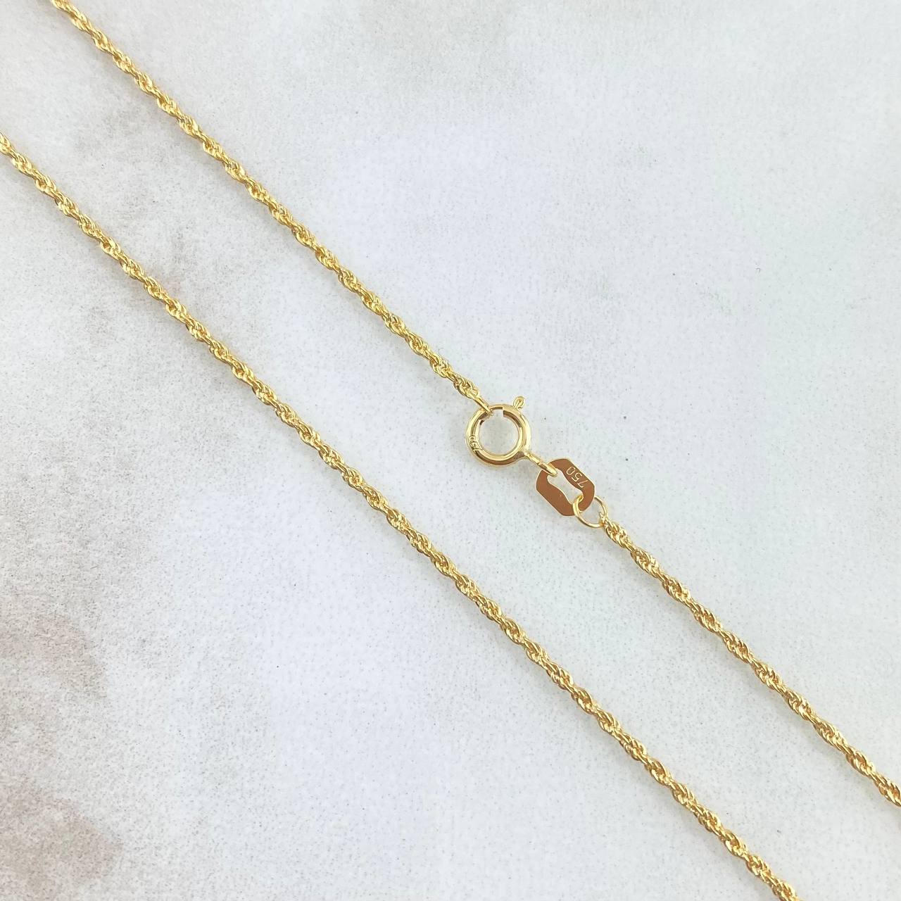 Cadena Lazo 1.15gr / 60cm / 1.3mm Oro Amarillo +3 18K