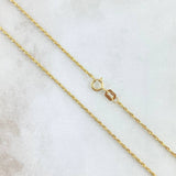 Cadena Lazo 1.15gr / 60cm / 1.3mm Oro Amarillo +3 18K