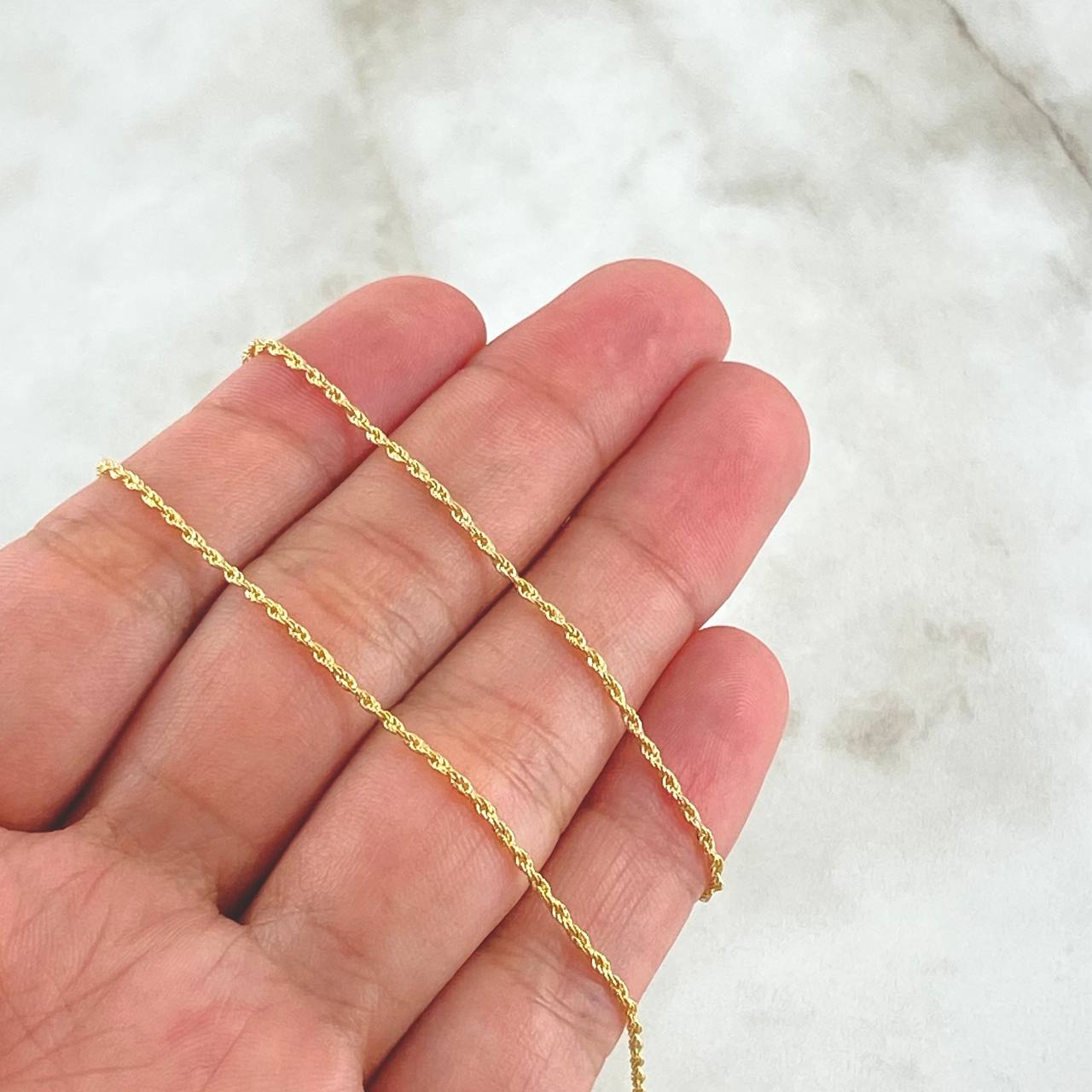 Cadena Lazo 1.15gr / 60cm / 1.3mm Oro Amarillo +3 18K