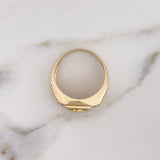 Anillo Caballo 8.25gr / T10 1/2 / Circones Negros Oro Amarillo 18K $