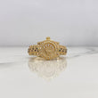 Anillo Correa Corona RX 10gr / T10 1/2 / Circones Blancos Negros Oro Amarillo 18K $
